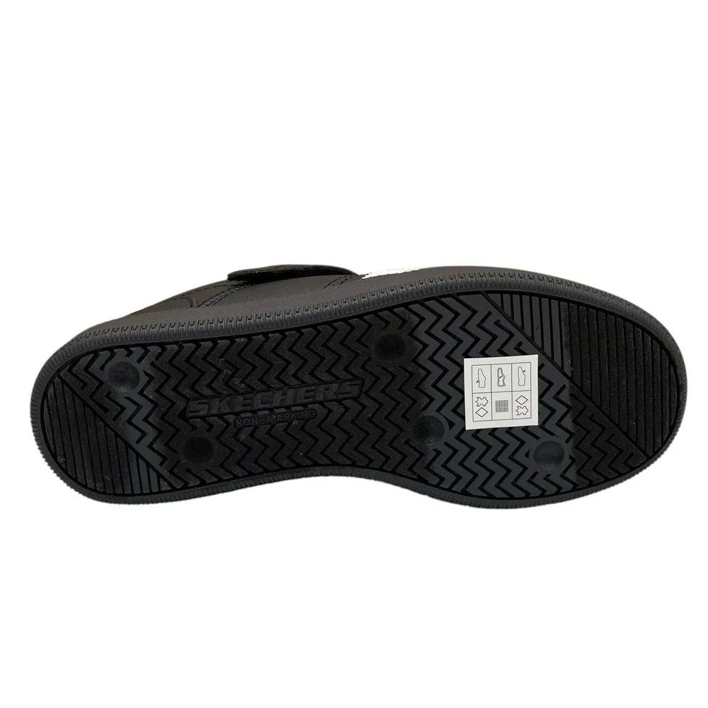 Skechers Zinger‎ Street Youth Boys Athletic Slip-on Shoes Size 3 Black White
